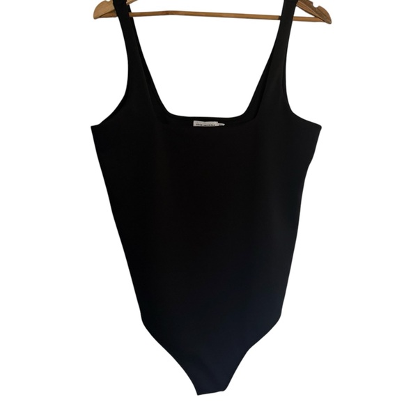 Good American Black Scuba Modern Tank Bodysuit Womens Casual Bodysuit Size 5 - Picture 3 of 12